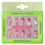 Pink Boom Cat Eye Press-on Nails