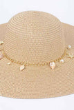 Summer Hat with Multi Seashells: BG