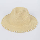 Beaded straw hat : KH