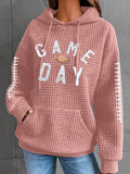 GAME DAY Football Drawstring Long Sleeve Hoodie