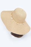 Summer Hat with Multi Seashells: BG