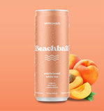 BEACHBALL Organic Iced Tea Can - White Peach 12pk