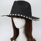 Beaded straw hat : KH