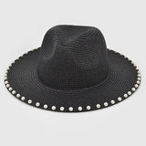 Beaded straw hat : KH