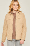 Woven Solid Bust Pocket Shacket