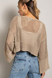 Eyelet Knit Cardigan