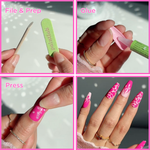 Chrome Pink Tips Press-On Nails