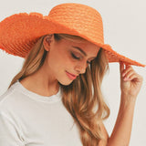 SOLID FLOPPY SUN HAT: Beige