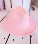 Kids Western Hat in Bubble Gum