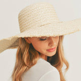 SOLID FLOPPY SUN HAT: Beige