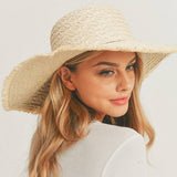 SOLID FLOPPY SUN HAT: Beige