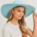 SOLID FLOPPY SUN HAT: Beige