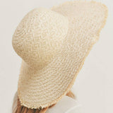 SOLID FLOPPY SUN HAT: Beige