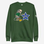 "Ben Franklin Whizzing on the Blue Star" Sweatshirt