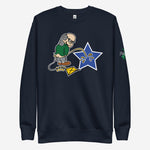 "Ben Franklin Whizzing on the Blue Star" Sweatshirt